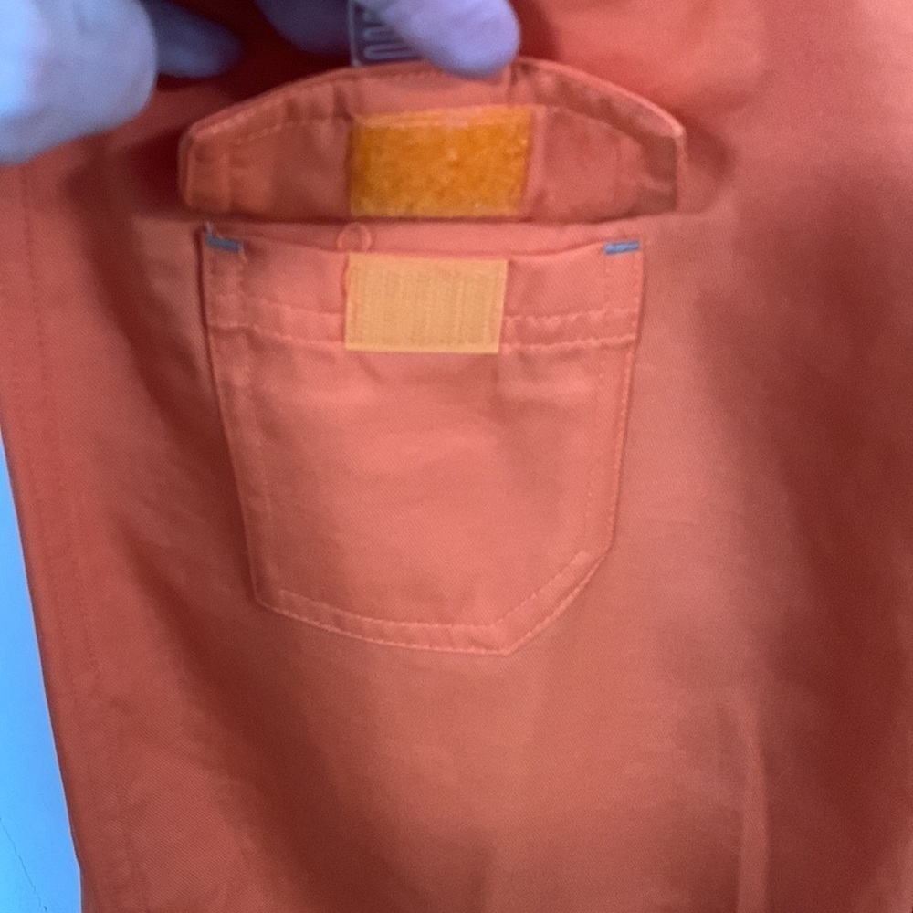 Campmor Isle Girl Orange Nylon Surf Capris pants Size 11 NWT many pockets - Picture 2 of 11